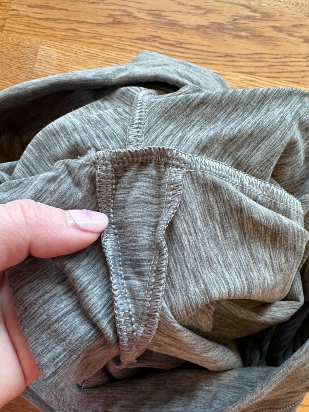 American Eagle Gray Space Dye Biker Shorts Size XL - Picture 7 of 10